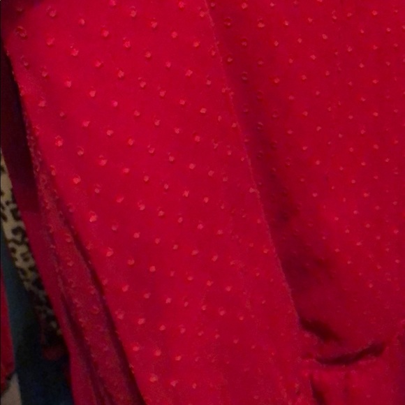 Red Lane Bryant blouse - Picture 2 of 2